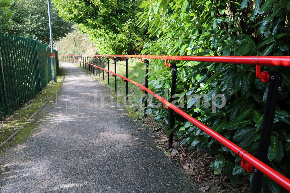 Smooth and continuous handrails constructed from Interclamp DDA Assist tube clamp fittings